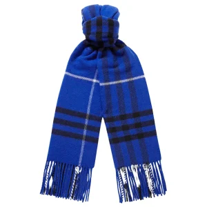 Burberry Fringed Checked Wool and Cashmere-Blend Scarf