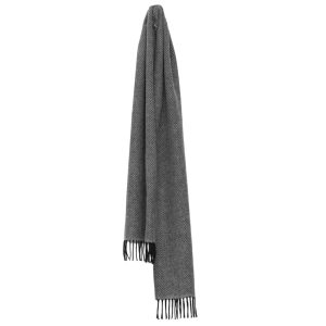 Begg x Co Cara Parsons Grey Cashmere Scarf